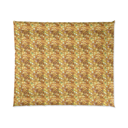 Golden Prism Grid Comforter