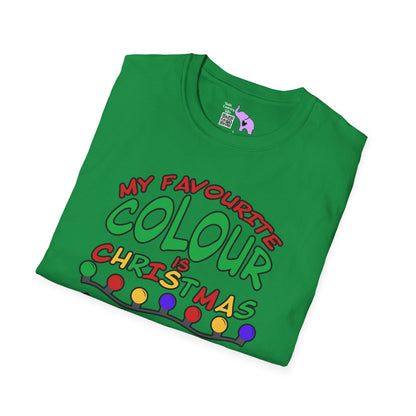 My Favourite Colour Is Christmas Lights  Adult T-shirt