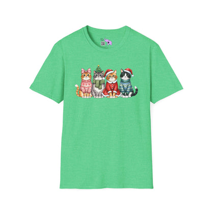 Meowy Christmas Crew Adult T-shirt