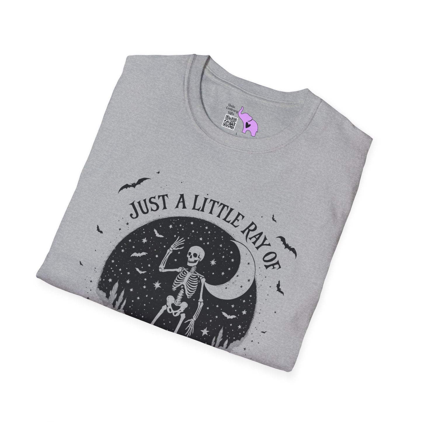 Just A Little Ray of Pitch Black (Crescent Moon) Adult T-shirt