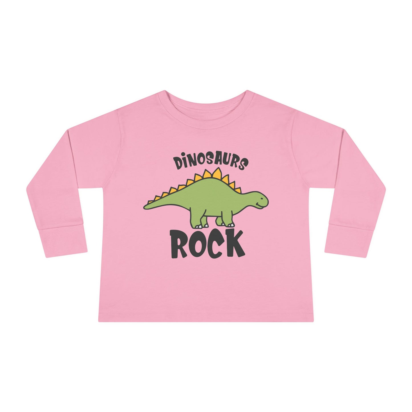 Dinosaurs Rock Toddler Long Sleeve Tee