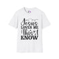 Jesus Loves Me This I Know Adult T-shirt