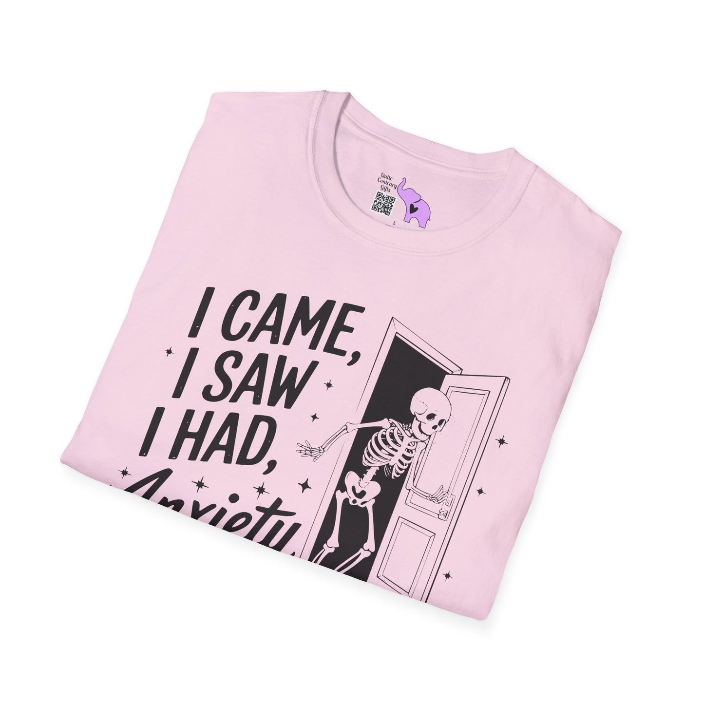 I Came I Saw I Had Anxiety So I Left Adult T-shirt