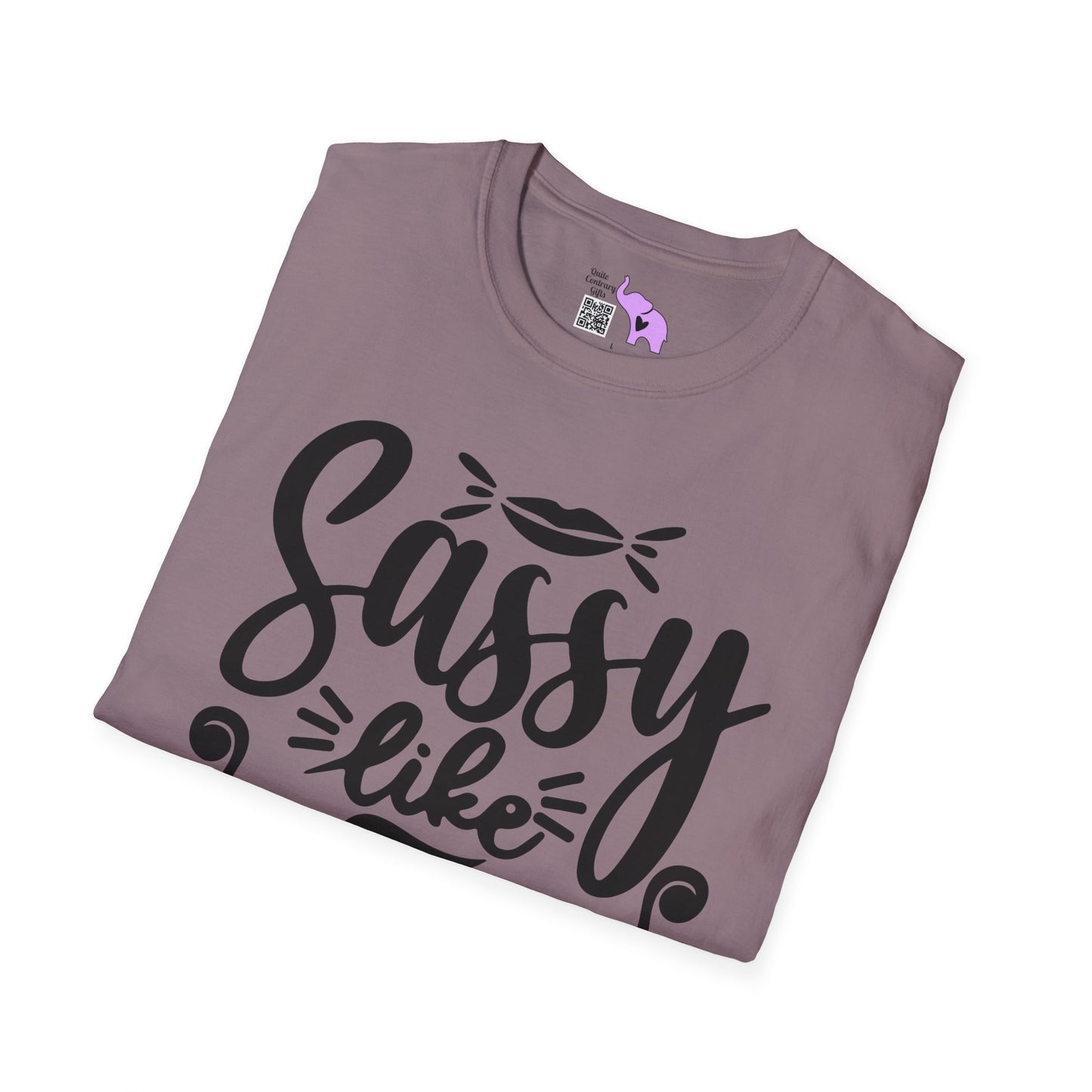 Sassy Like My Mom Adult T-shirt