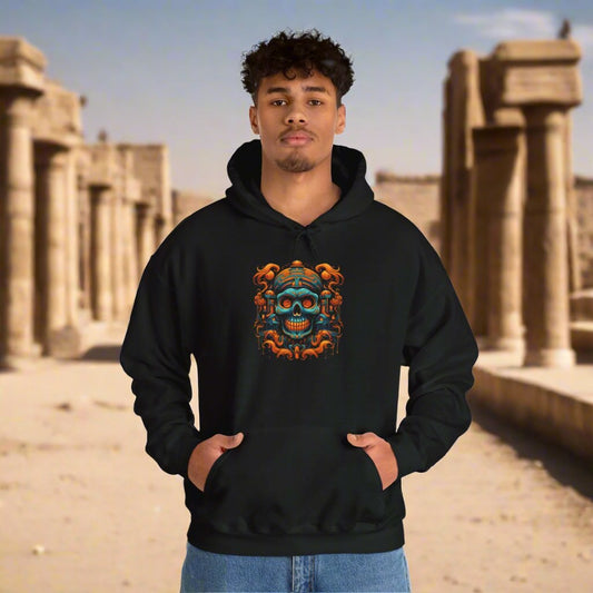 Ancient Ruler Skull Heavy Blend™ Hooded Sweatshirt