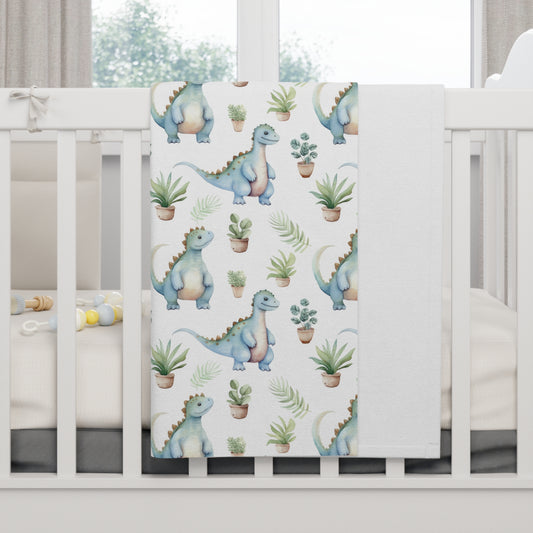 Adorable Dinosaurs Baby Blanket