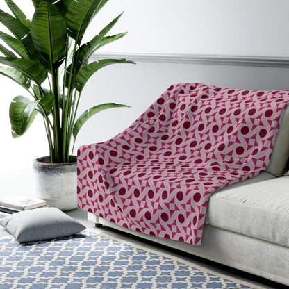 Crimson Pinwheels Basic Bedding Set