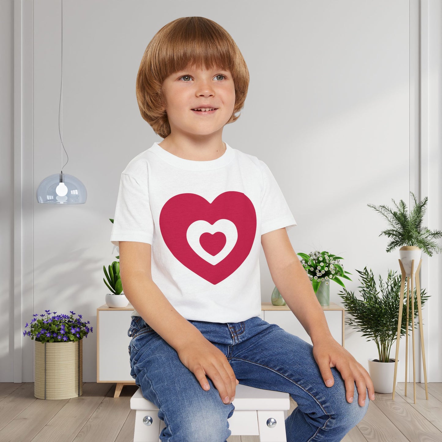 Heart 6 Heavy Cotton™ Toddler T-shirt