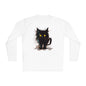 Black Kitten Adult Long Sleeve Tee