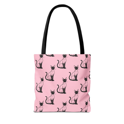 Siamese Charm – Pink Whisper Canvas Tote Bag