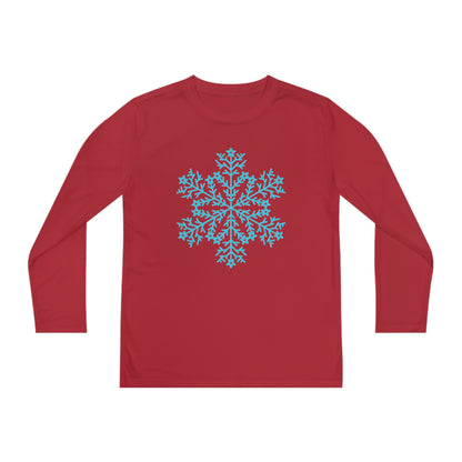 Large Snowflake Youth Long Sleeve Tee