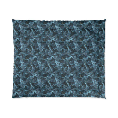 Midnight Sheer & Lace Comforter