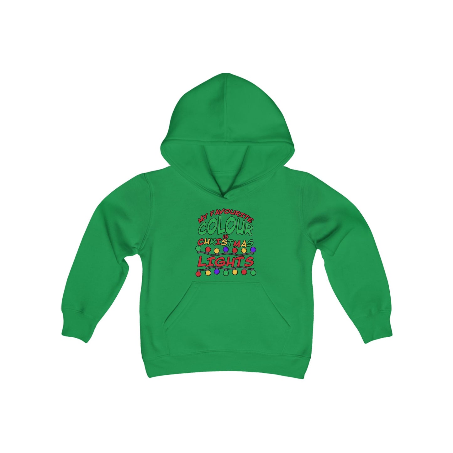 My Favourite Colour Is Christmas Lights Youth Hoodie