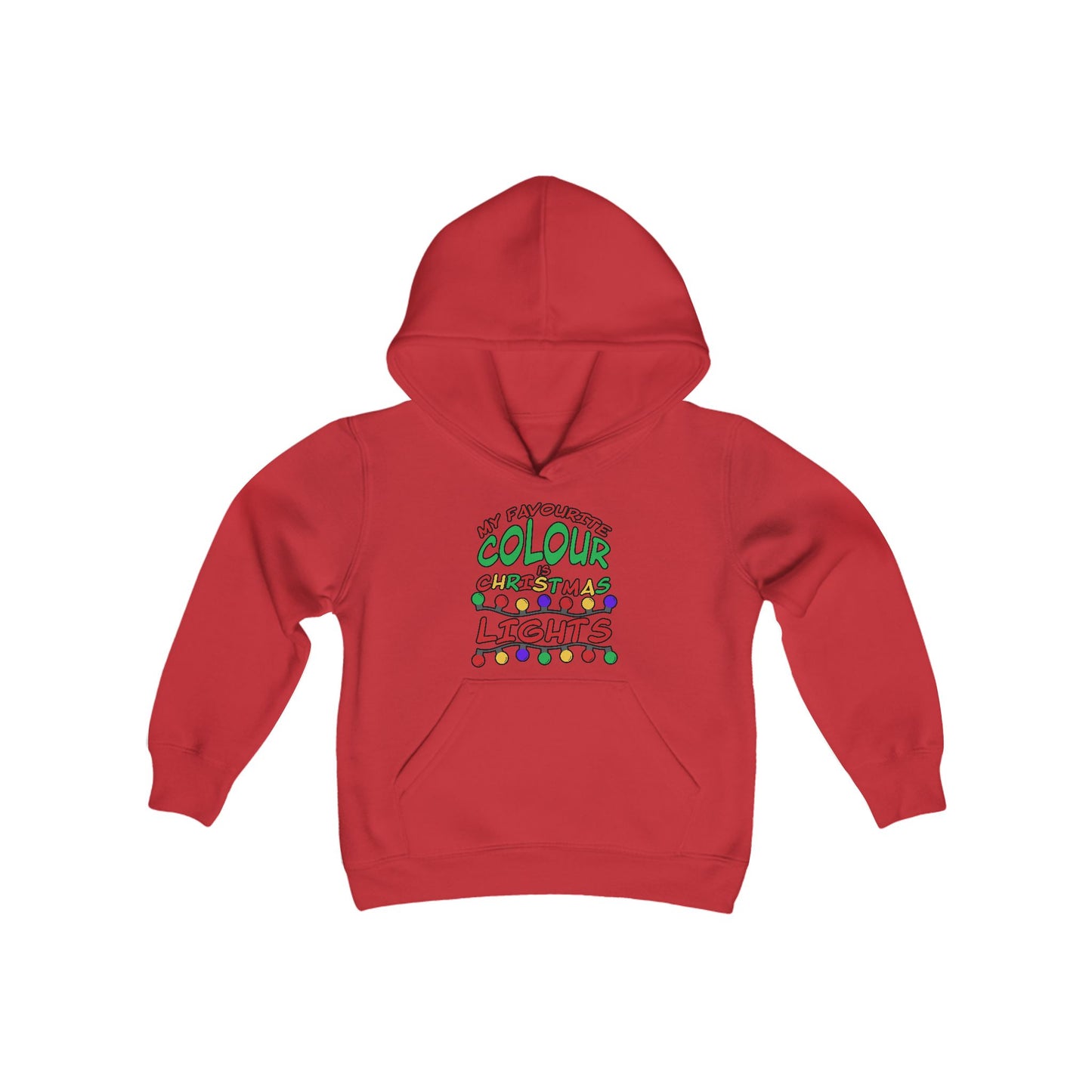 My Favourite Colour Is Christmas Lights Youth Hoodie