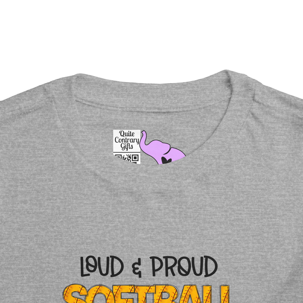 ""Loud & Proud Softball Sister Toddler Tee