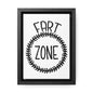 Fart Zone  2 Canvas Wraps, Vertical Frame