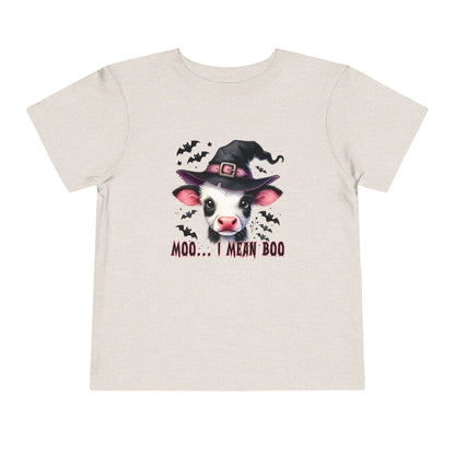 Moo I Mean Boo Toddler Tee
