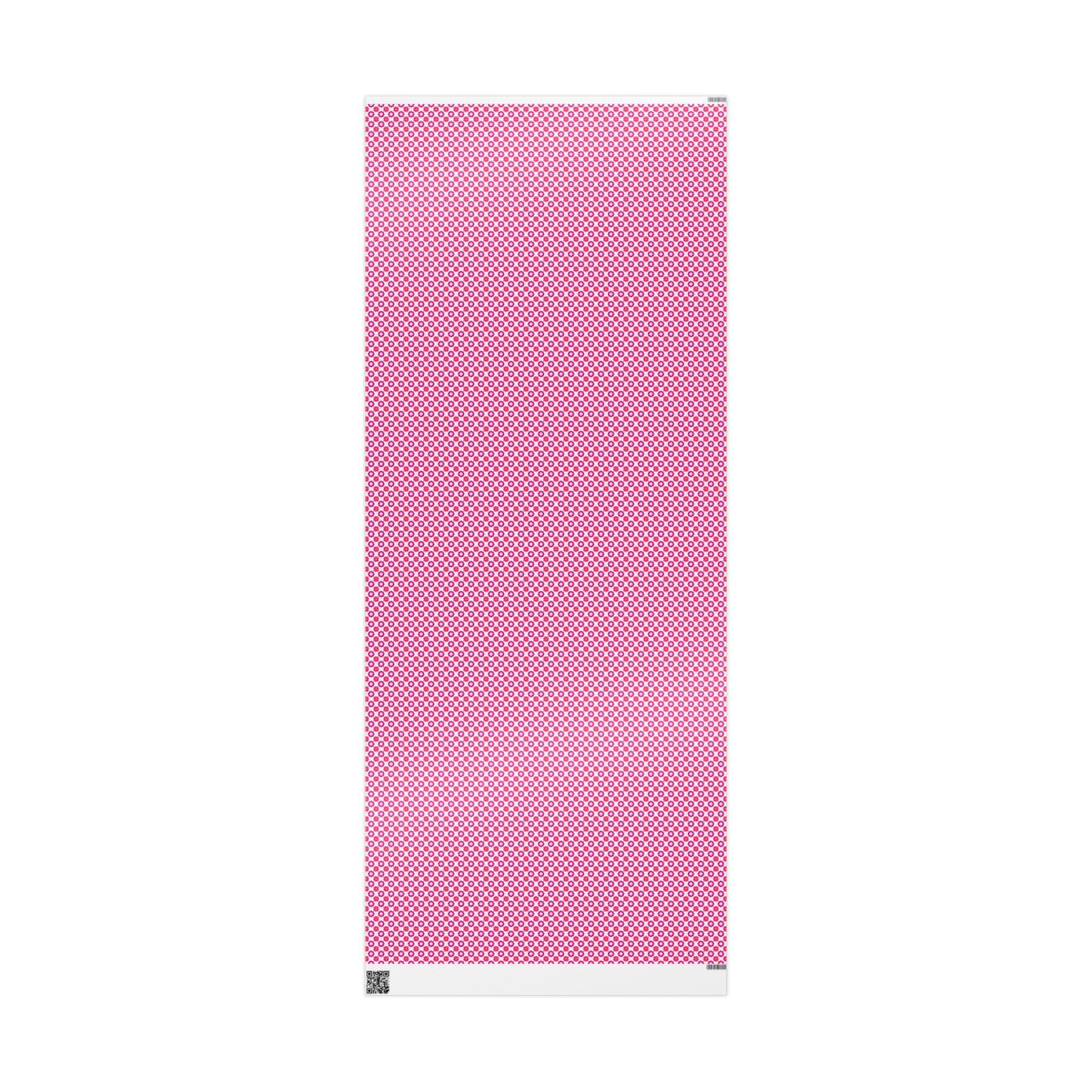 Rosy Star Garden Wrapping Paper