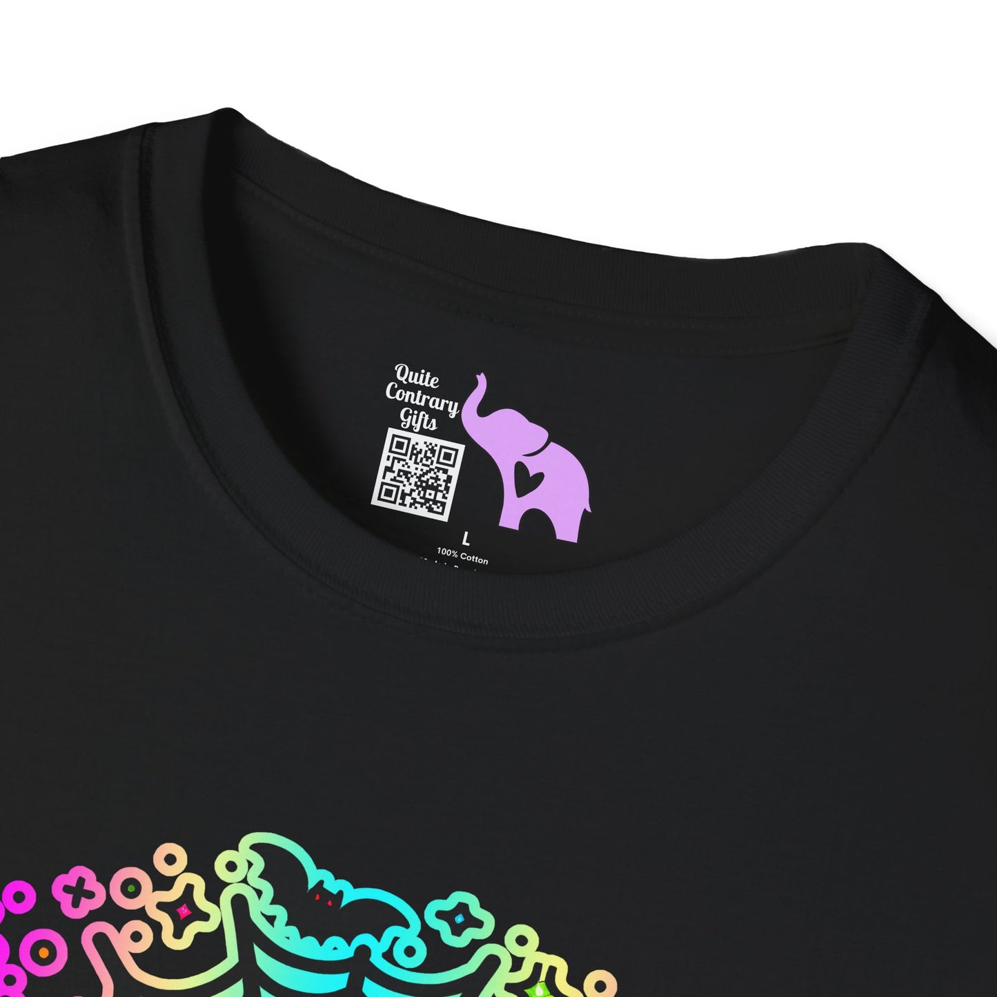 Neon Boo Adult T-shirt