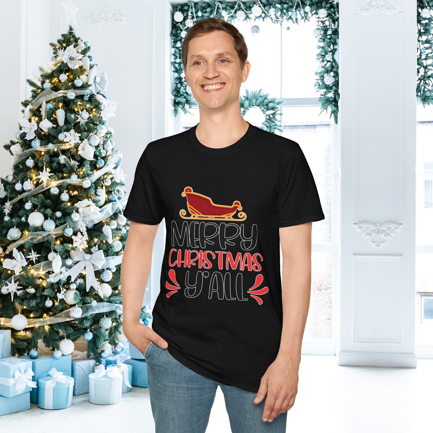 Merry Christmas Y'all Adult T-shirt