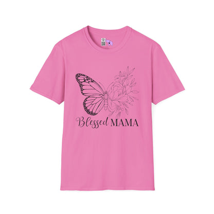 Blessed Mama (Butterfly) Adult T-shirt