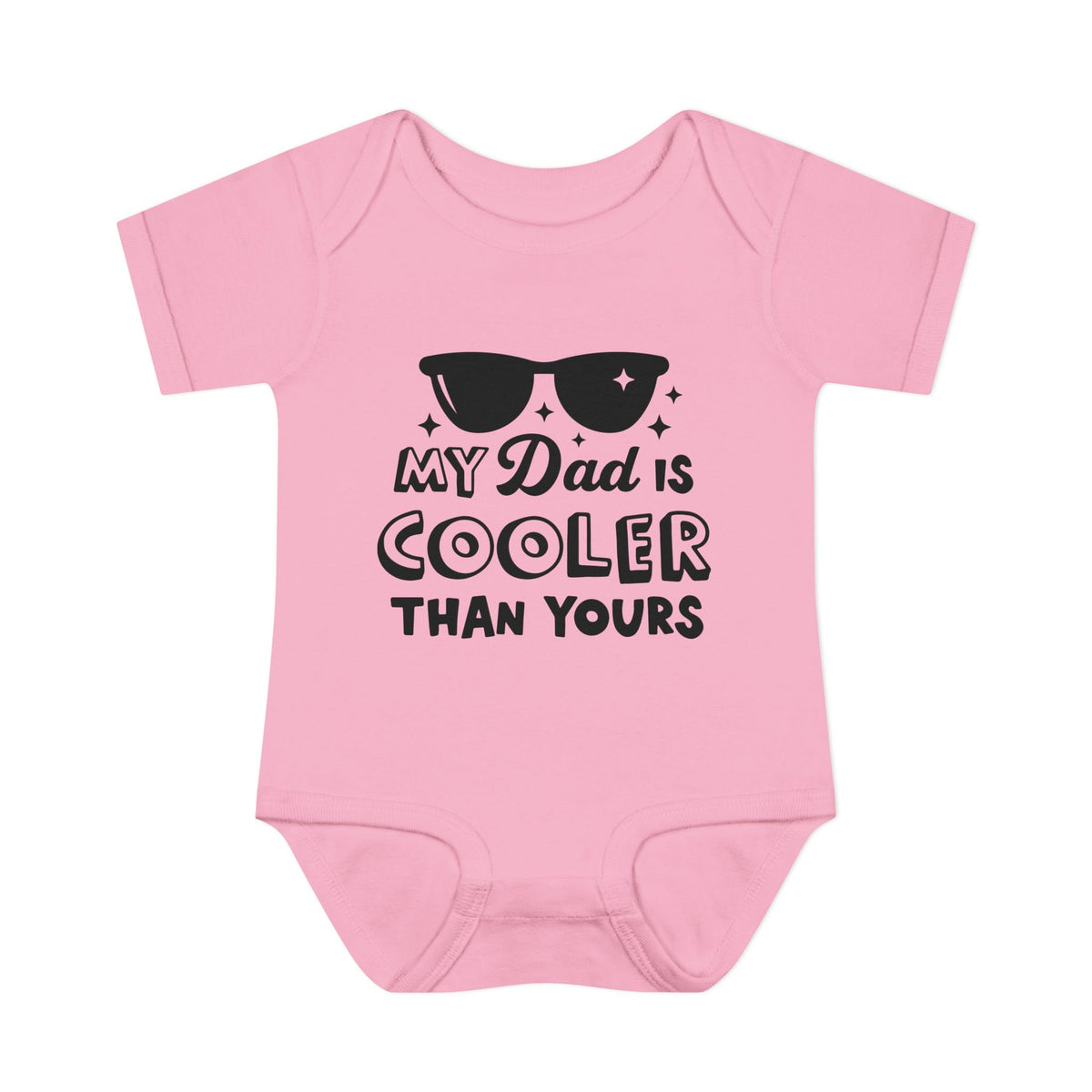 My Dad is Cooler Than Yours Baby Rib Bodysuit