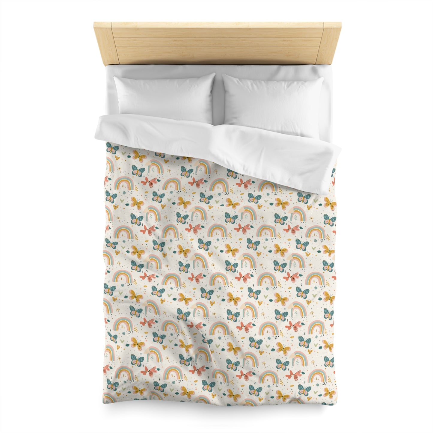 Whispering Wings & Rainbows Duvet Bedding Set