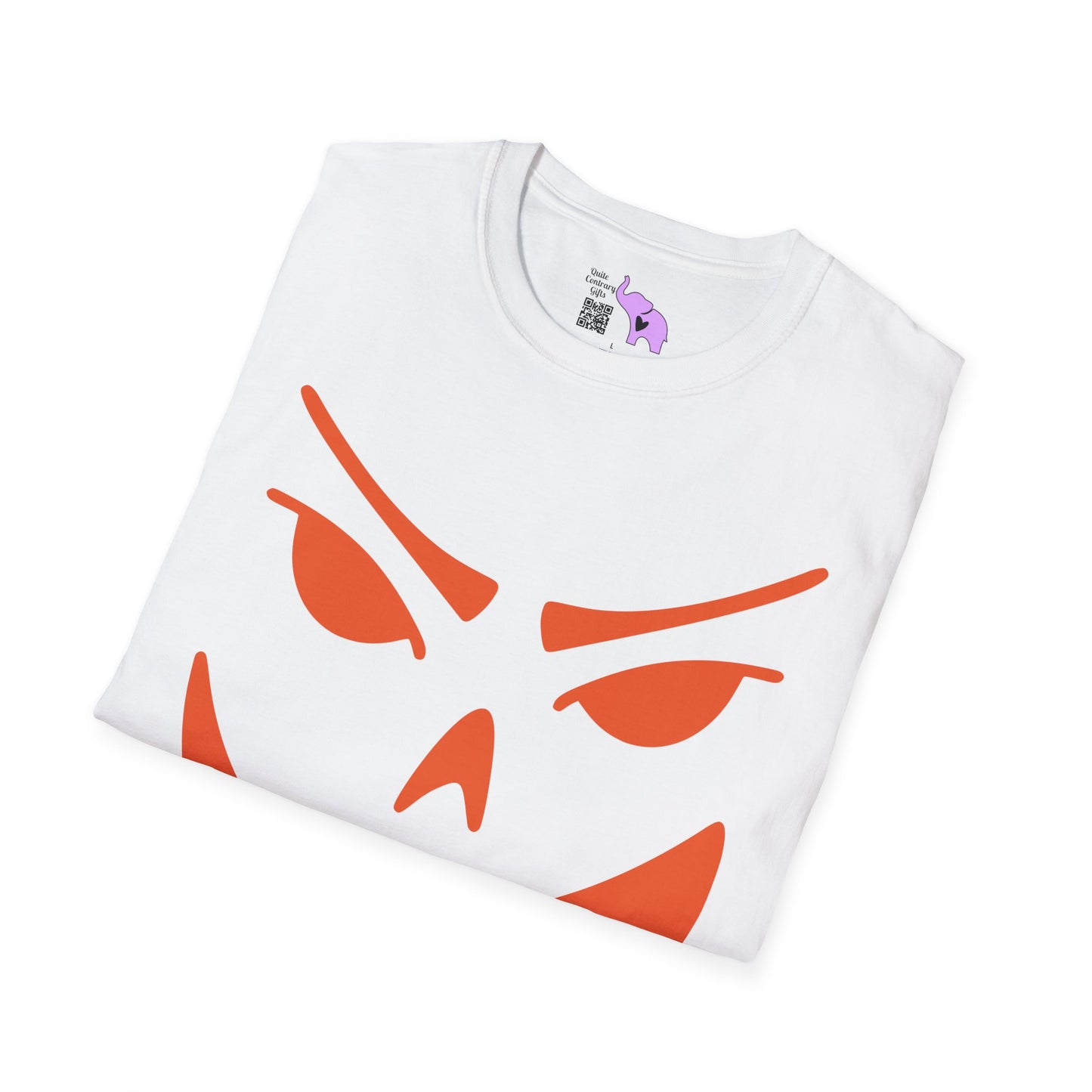 Goofy Grin Jack-O-Lantern Adult Unisex Tshirt