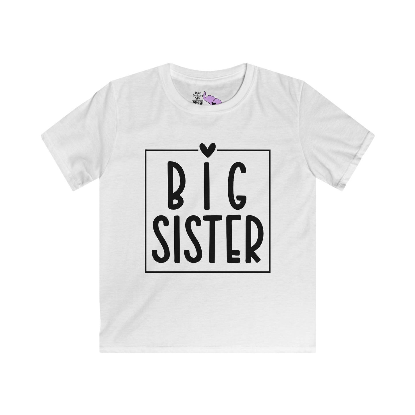 Big Sister (Heart/Box) Youth Softstyle Tee