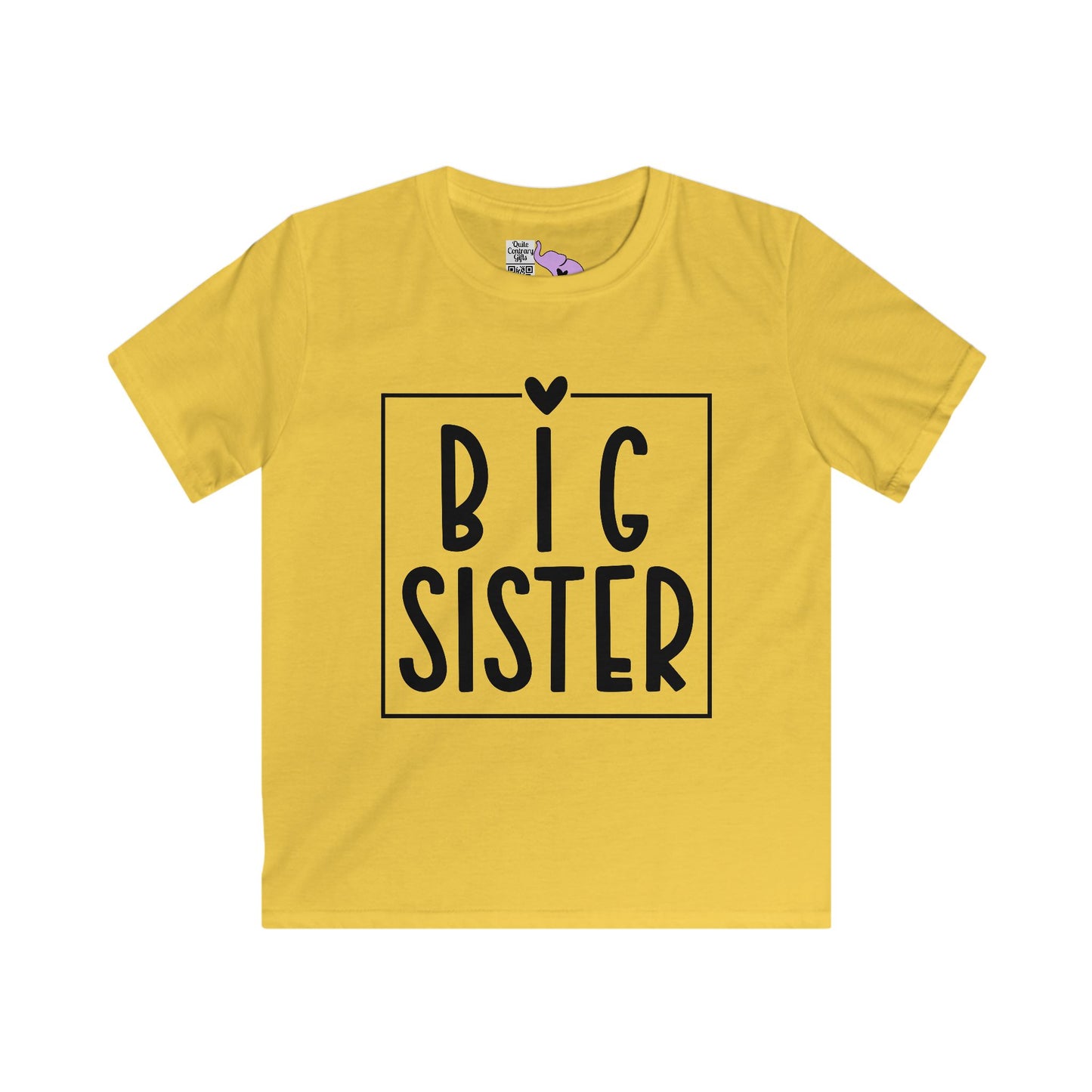 Big Sister (Heart/Box) Youth Softstyle Tee