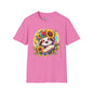 Flowery Sloth Adult T-shirt