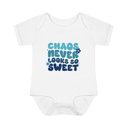 Chaos Never Looked So Sweet Infant Baby Rib Bodysuit