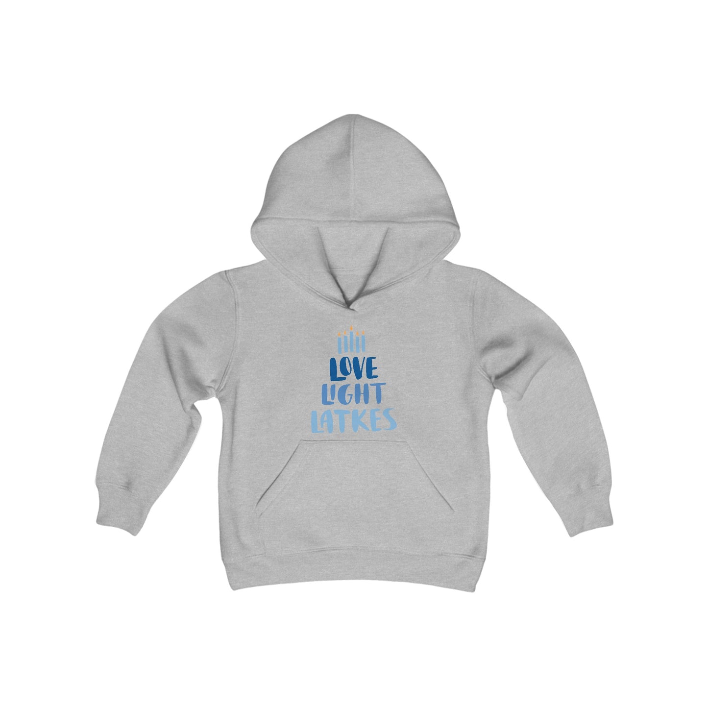 Hanukkah Love Light Latkes Youth Hoodie