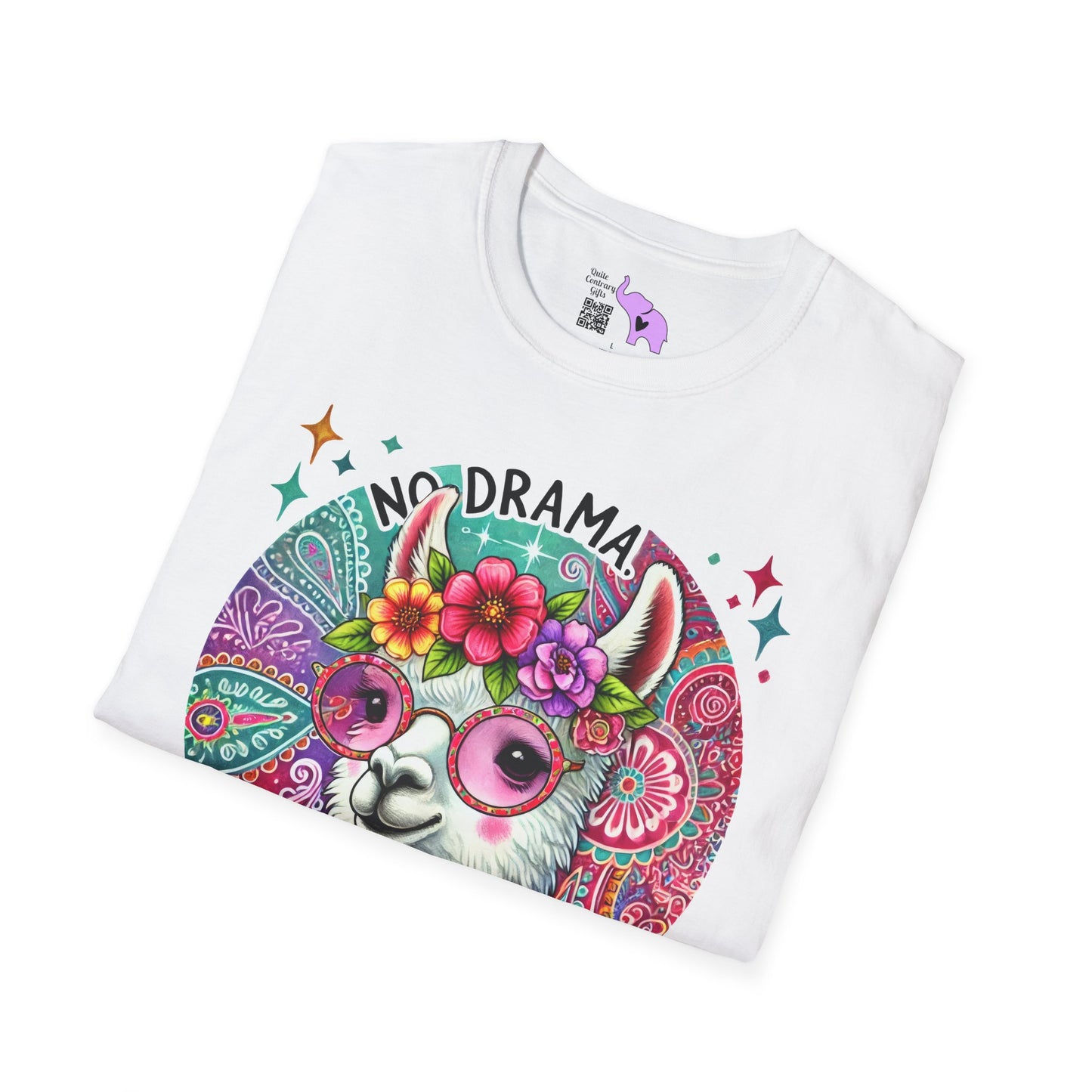 No Drama Just Llama Adult T-shirt