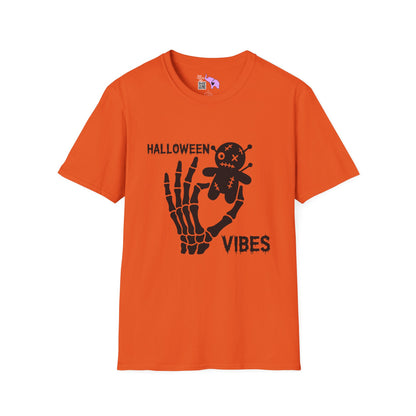 Halloween Vibes (Skeleton Hand & Voodoo Doll) Adult T-shirt