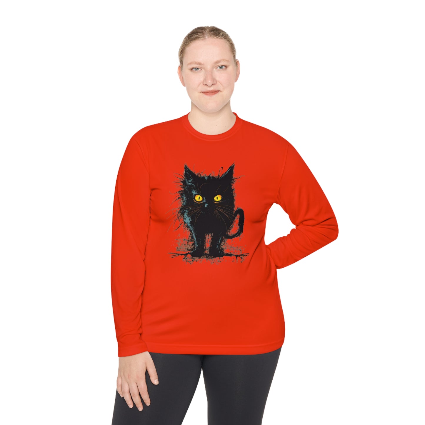 Black Kitten Adult Long Sleeve Tee