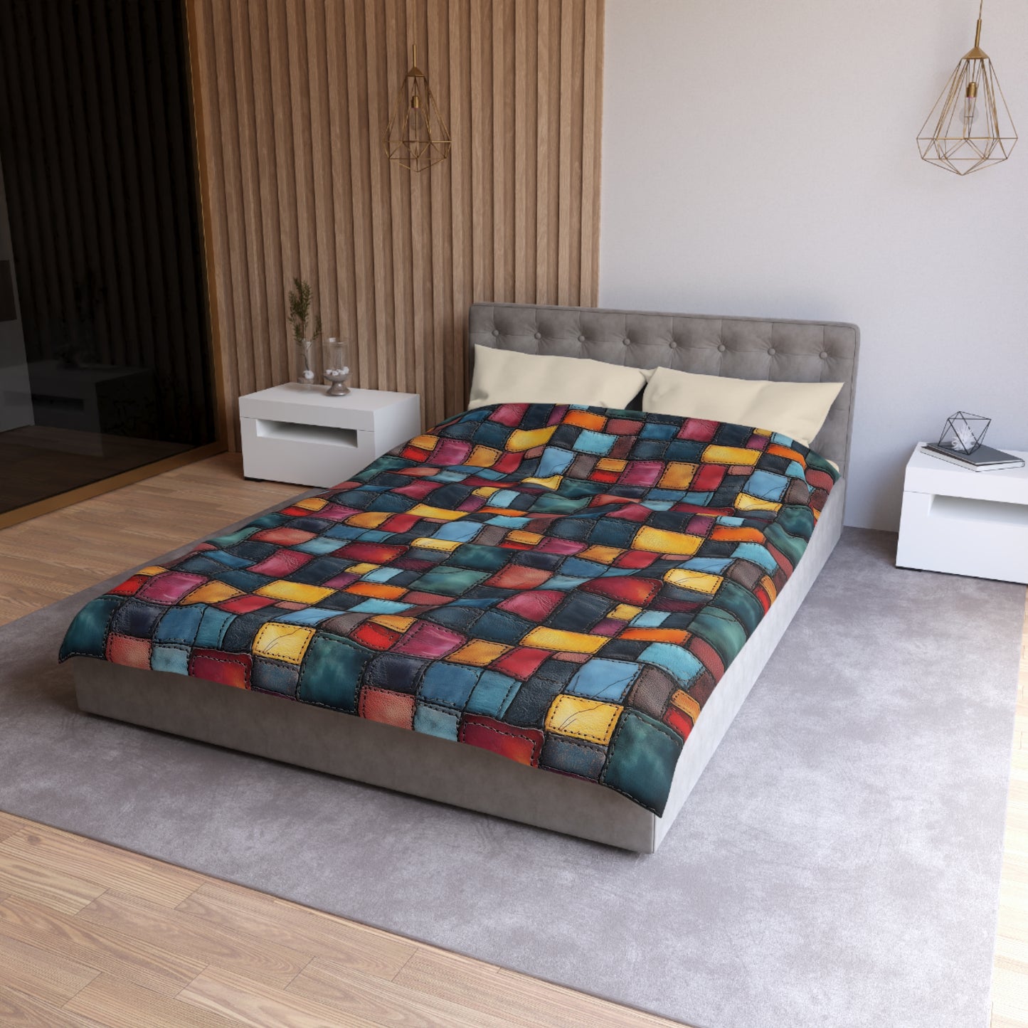 Colorblock Craze Microfiber Duvet Cover