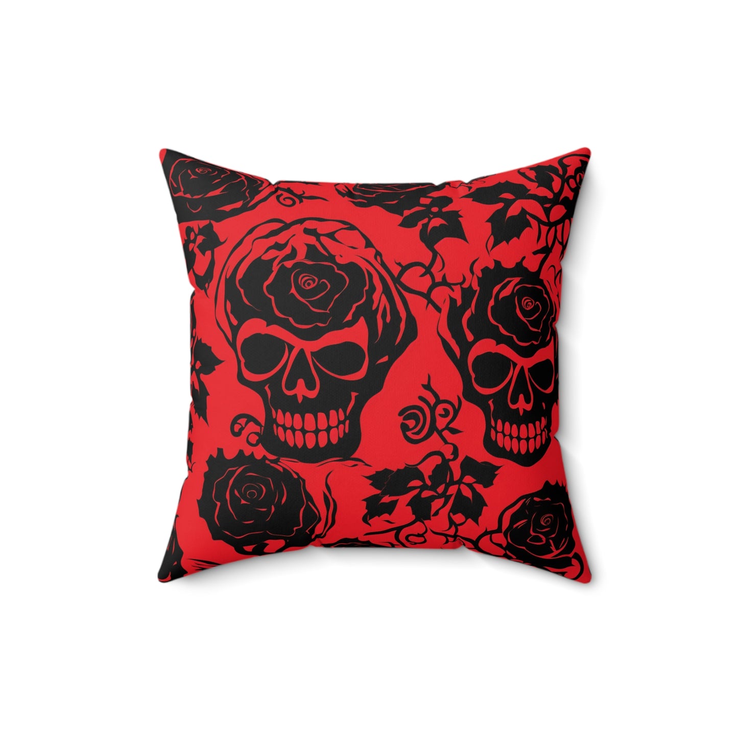 Crimson Masquerade Throw Pillow