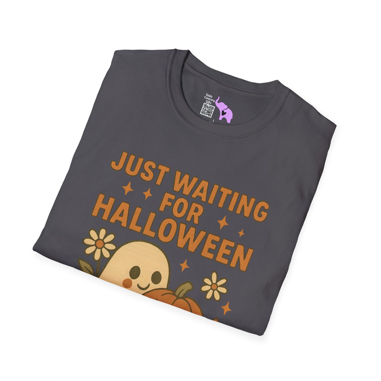 Just Waiting For Halloween Adult T-shirt