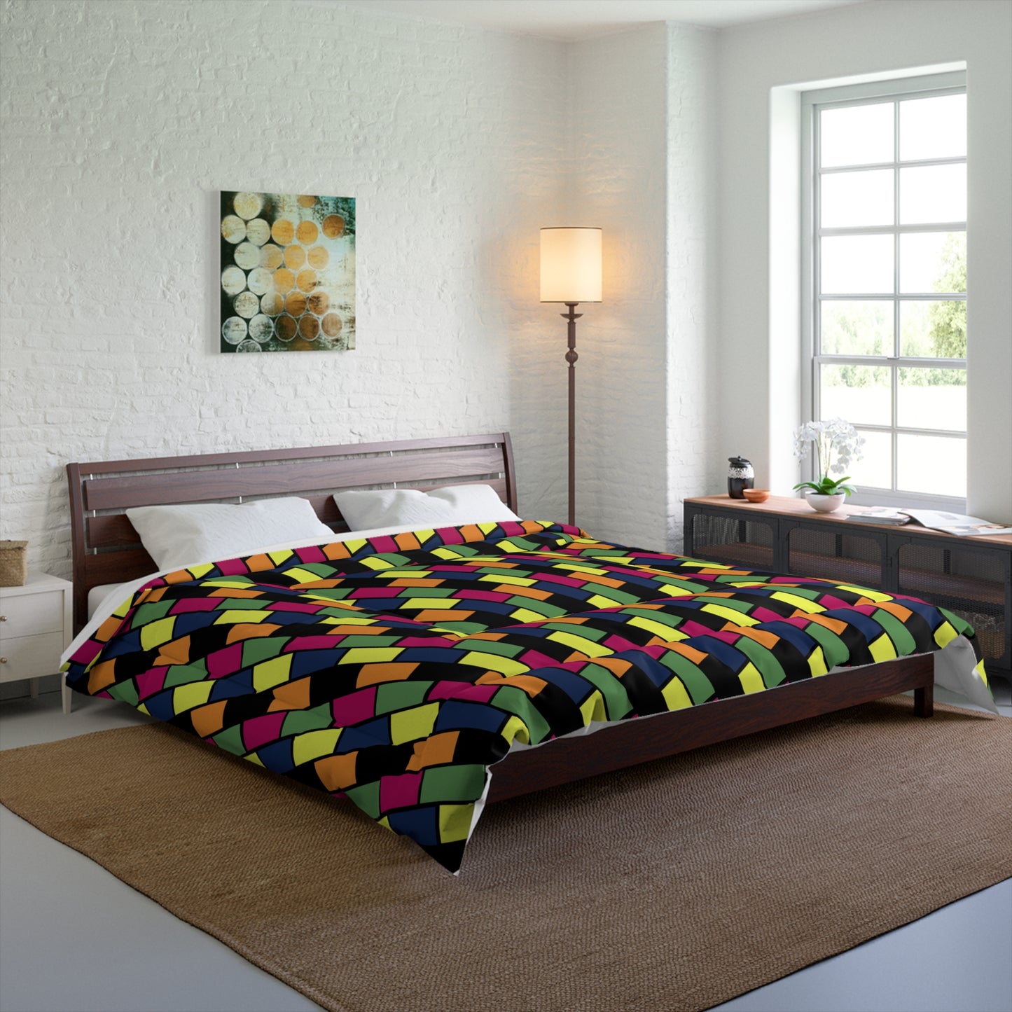 Colorful Bricks Comforter