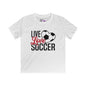 Live Love Soccer Youth Softstyle Tee