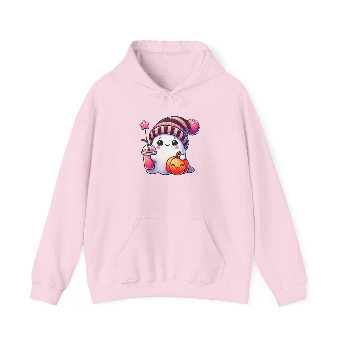 Cute Ghost w/Pumpkins Heavy Blend™ Hooded Sweatshirt