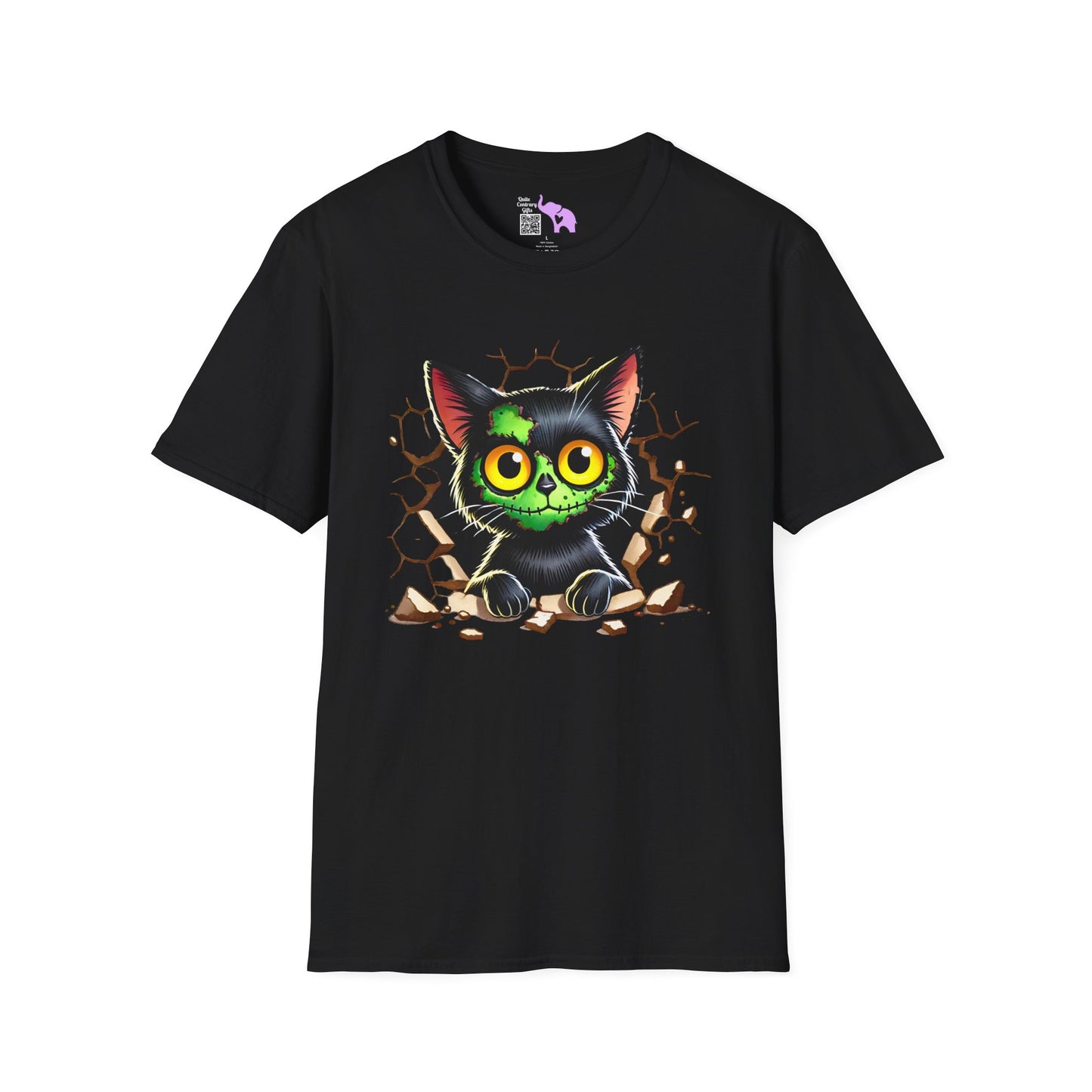 Zombie Kitty Adult T-shirt