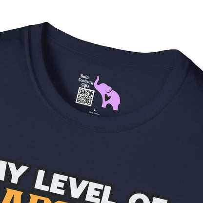 My Level of Sarcasm Adult T-shirt