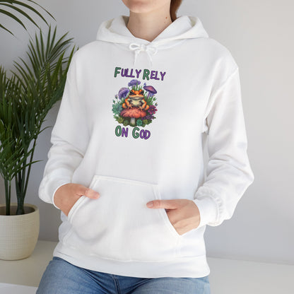 Fully Rely On God Heavy Blend™ Hooded Sweatshirt