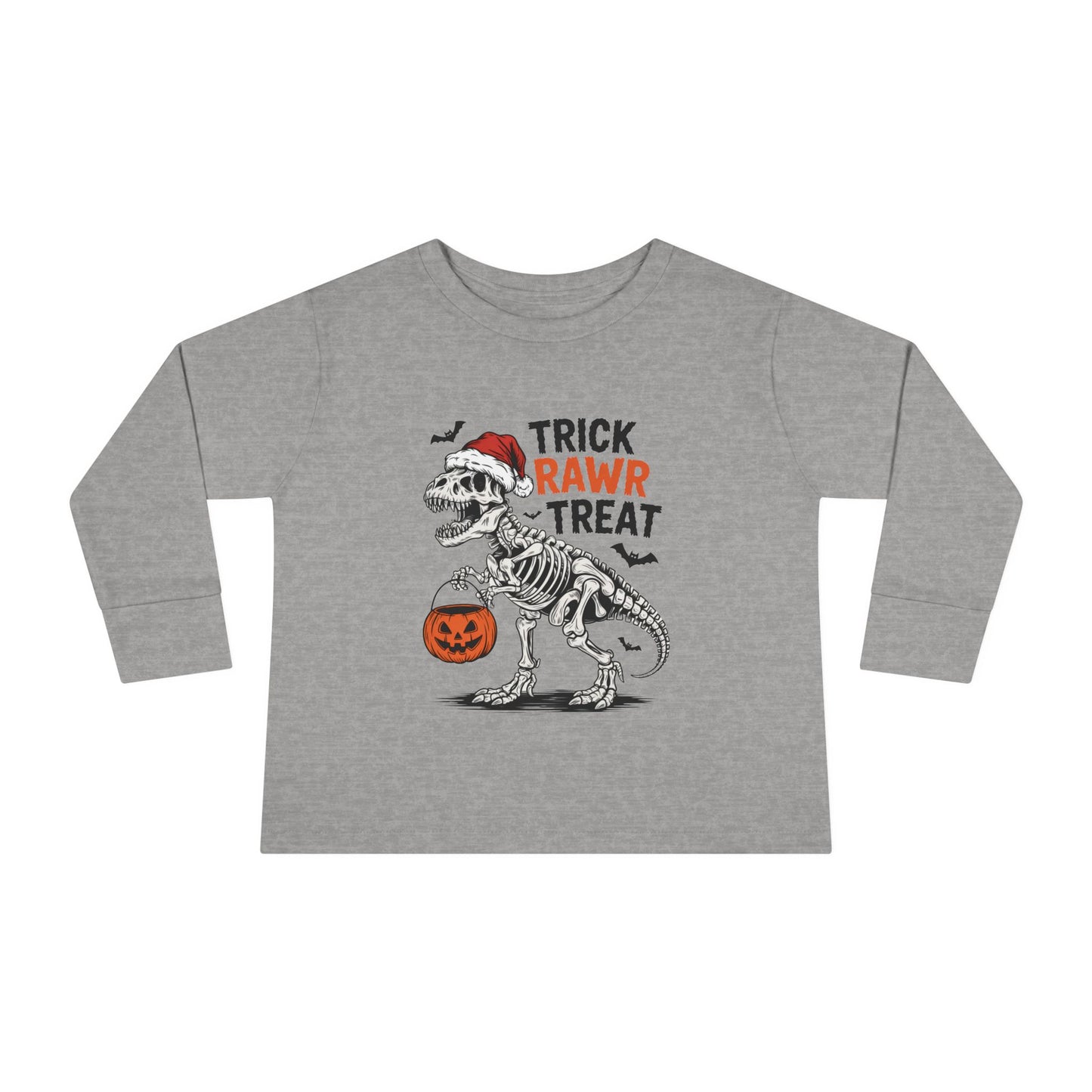 Trick Rawr Treat Toddler Long Sleeve Tee