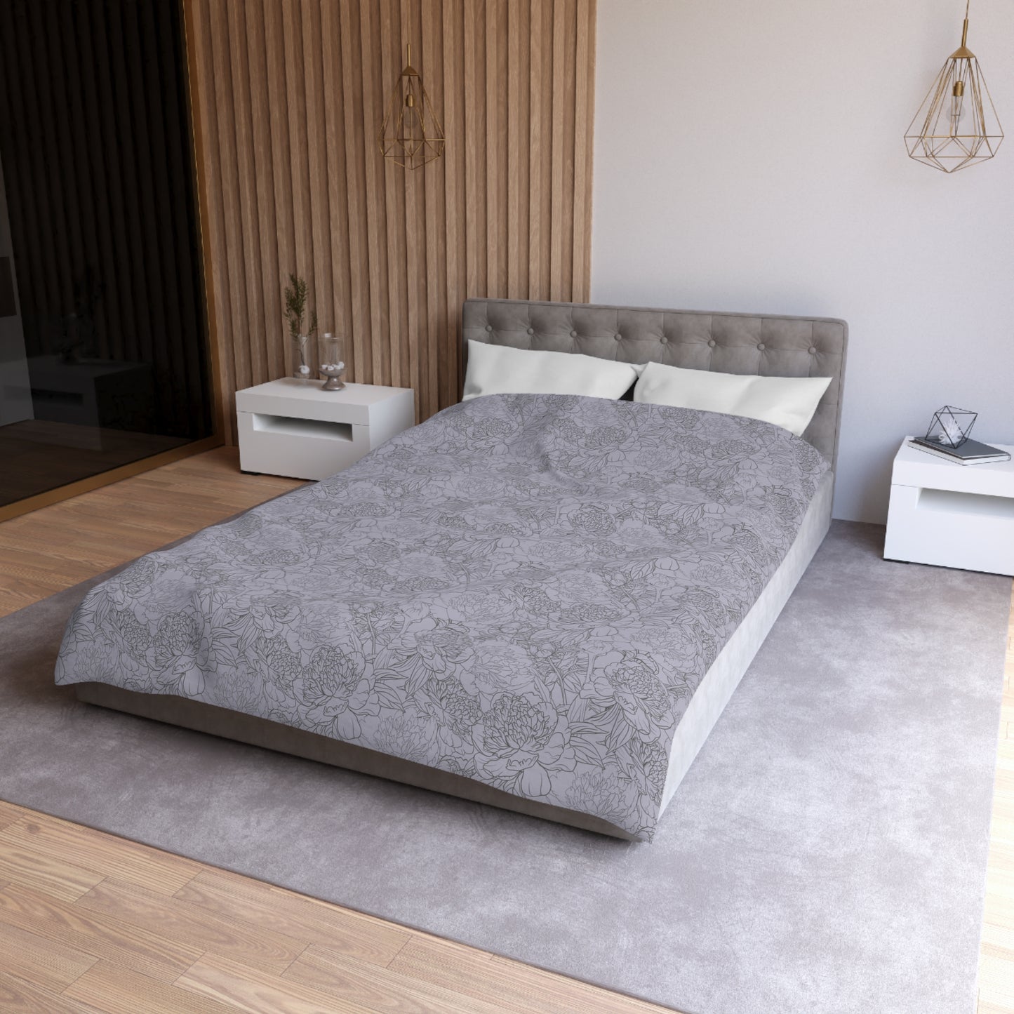 Dusty Bloom Microfiber Duvet Cover