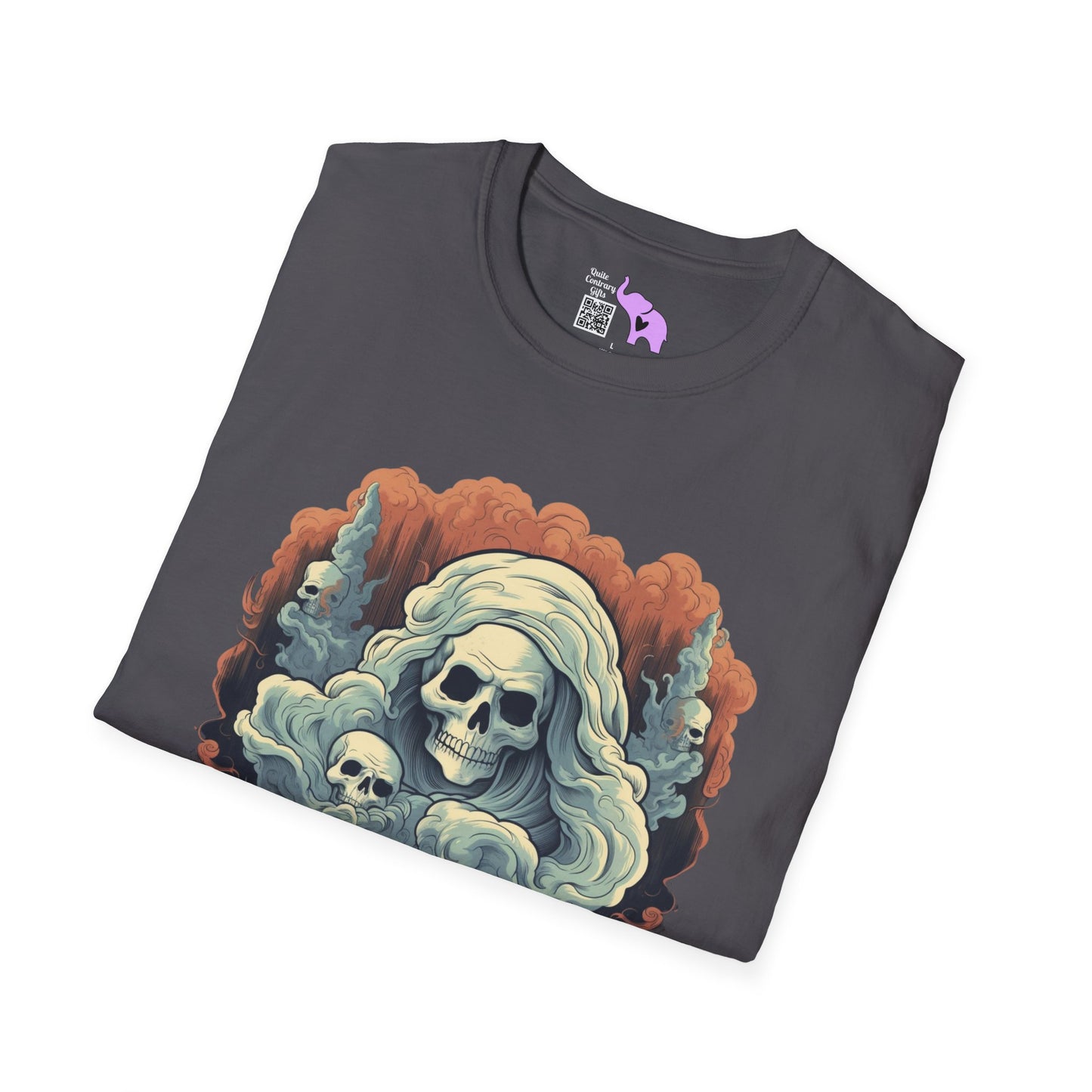 Creepy Ghost 4 Adult T-shirt