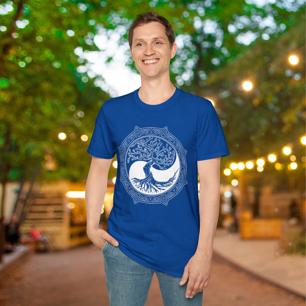 Tree of Life Yin Yang 6 Adult T-shirt