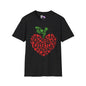 Teacher Apple Heart Adult T-shirt